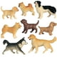 thumbnail image 1 of Plástico simulado perro modelo decoración niños juguete miniatura estatuilla para niños educación temprana, paquete de 8 piezas yotijar Perros de simulación figura juguetes, 1 of 7
