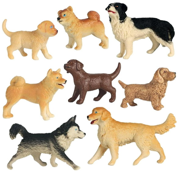 Simulated Dog Model Decoration Cognitive Toy Miniature Dollhouse Decoration for Children