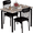 Gray & Black, variant on LinkRomat 3-Piece Modern Dining Table Set for 2,Small Kitchen Table Set with 2 Chairs,Compact Dining Furniture for Dining Room,Living Room,Apartment