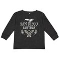 thumbnail image 3 of Inktastic San Diego California Cute Surfing Boys or Girls Long Sleeve Toddler T-Shirt, 3 of 5