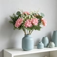 thumbnail image 4 of Paquete de 2 Ramos de Flores Artificiales, Arreglos Florales Rústicos de Imitación para Decoración de Bodas, Centros de Mesa, Piezas Decorativas para El Hogar, Flores de Plástico para Exhibición En I, 4 of 6