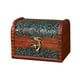 thumbnail image 3 of Caja de baratijas con bisagras, caja de madera para joyas, organizador de adornos, caja de almacenamiento decorativa Marrón Verde, 3 of 9