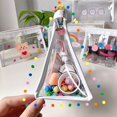 thumbnail image 4 of Estuche para Lápices Impermeable Transparente Organizador de Bolsa de Cosméticos con Cremallera, Bolsa de Viaje de PVC Triangular Transparente - Pinceles de Maquillaje - Papelería - 3 Piezas Sincero Electrónica, 4 of 5