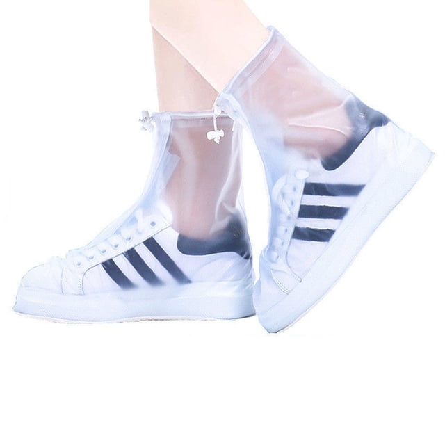 Cubiertas impermeables para zapatos de lluvia, cubrezapatos plegables reutilizables, botas resistentes a la lluvia antideslizantes