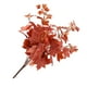 thumbnail image 4 of Hojas artificiales Tela de plantas Imitación de hojas Ramo Decoración de plantas de simulación para el hogar, Naranja sidaley HA8212-04B, 4 of 6
