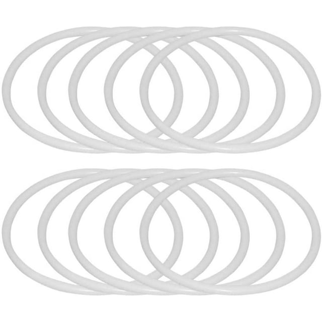 10pcs Dreamcatcher Rings Plastic Rings Hoops Macrame Rings Hoops for DIY Craft Dream Catcher Supplies (30cm)