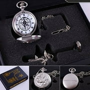 Fullmetal Alchemist Collector's Set: Anime Pocket Watch, Necklace, and Ring, Stainless Steel - For Fans of All Ages