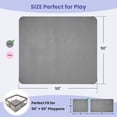 thumbnail image 7 of babyeap Baby Play Mat,50"x50" Playpen Mat,1.3" Extra Thick Crawling Mat for Floor Cushion,Removable Washable Cover Playmat for Babies Toddlers Infant,Gray, 7 of 7