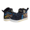 thumbnail image 3 of Nickelodeon Marshall And Chase Paw Patrol High Top Light Up Canvas Sneakers. (Toddler Little Kids), Navy, 11, 3 of 6