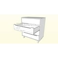 thumbnail image 5 of Nexera Nocce 4 Drawer Chest, Truffle and Black, 5 of 5