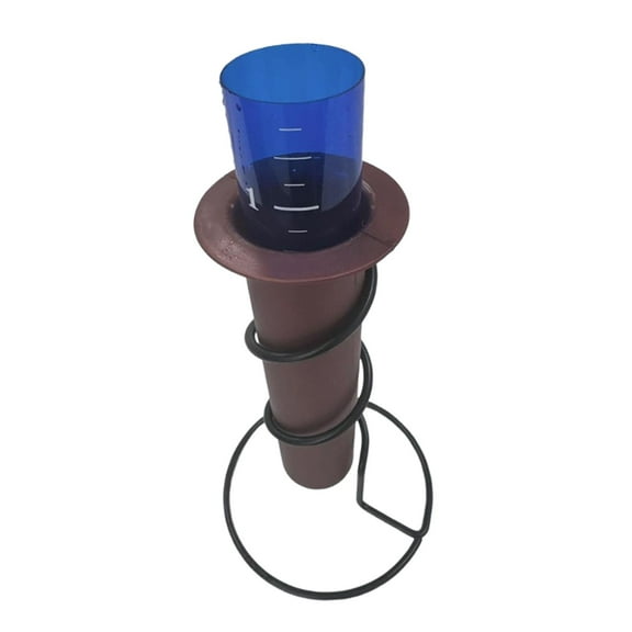 colaxi Rain Gauge with Scale Spiral Rain Measurement Gauge for Pond Landscape Fence