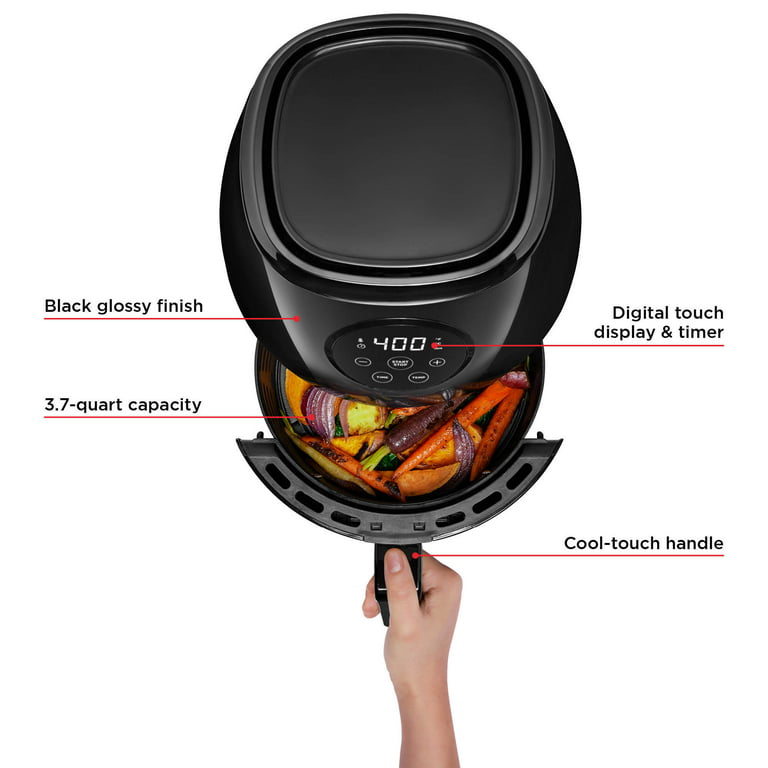 Chefman TurboFry 8-Quart Air Fryer, Integrated 60-Minute Timer for Hea