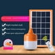 thumbnail image 1 of Lámpara de bombilla solar recargable, puesto de luz en el mercado nocturno, iluminación de emergencia para cortes de energía, tienda de campaña al aire libre, bombilla LED., 1 of 5