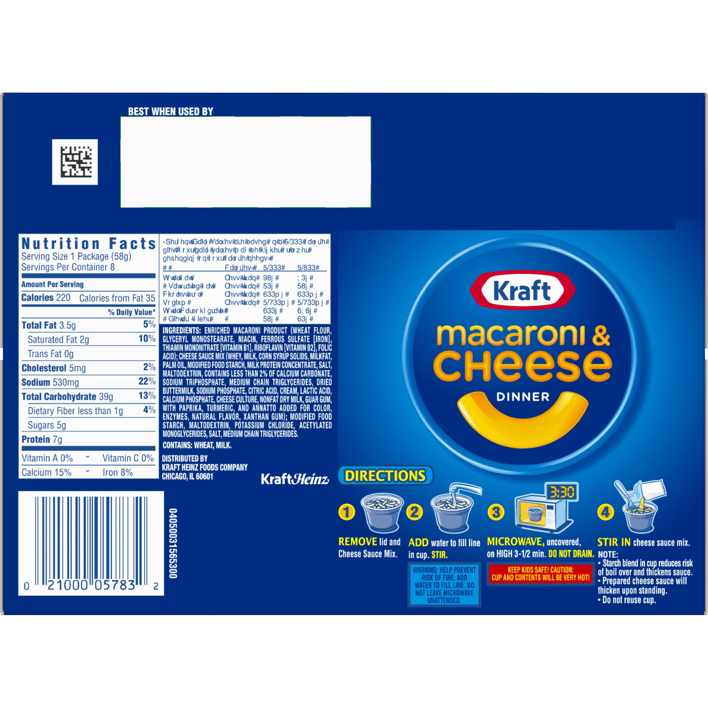 Kraft Macaroni And Cheese Nutritional Value – Runners High Nutrition