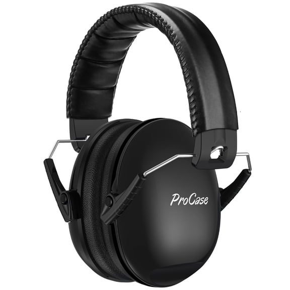 ProCase Kids Ear Protection, 21dB Noise Cancelling Headphones for Autism Hearing Protection Safety Earmuffs for Sport Games, Concerts, Firework -Black