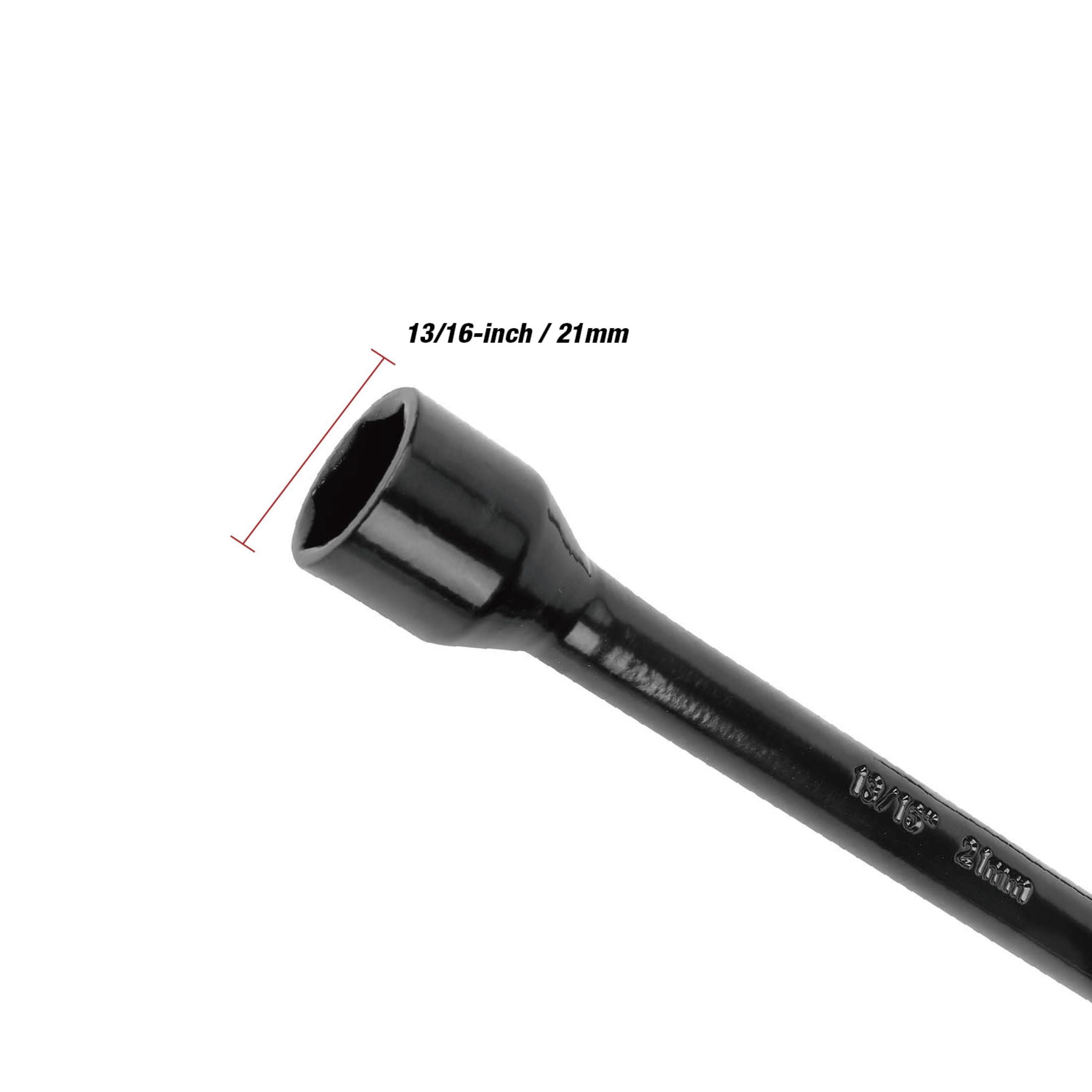 Hyper Tough 18-inch 4-Way Carbon Steel Lug Wrench, Black