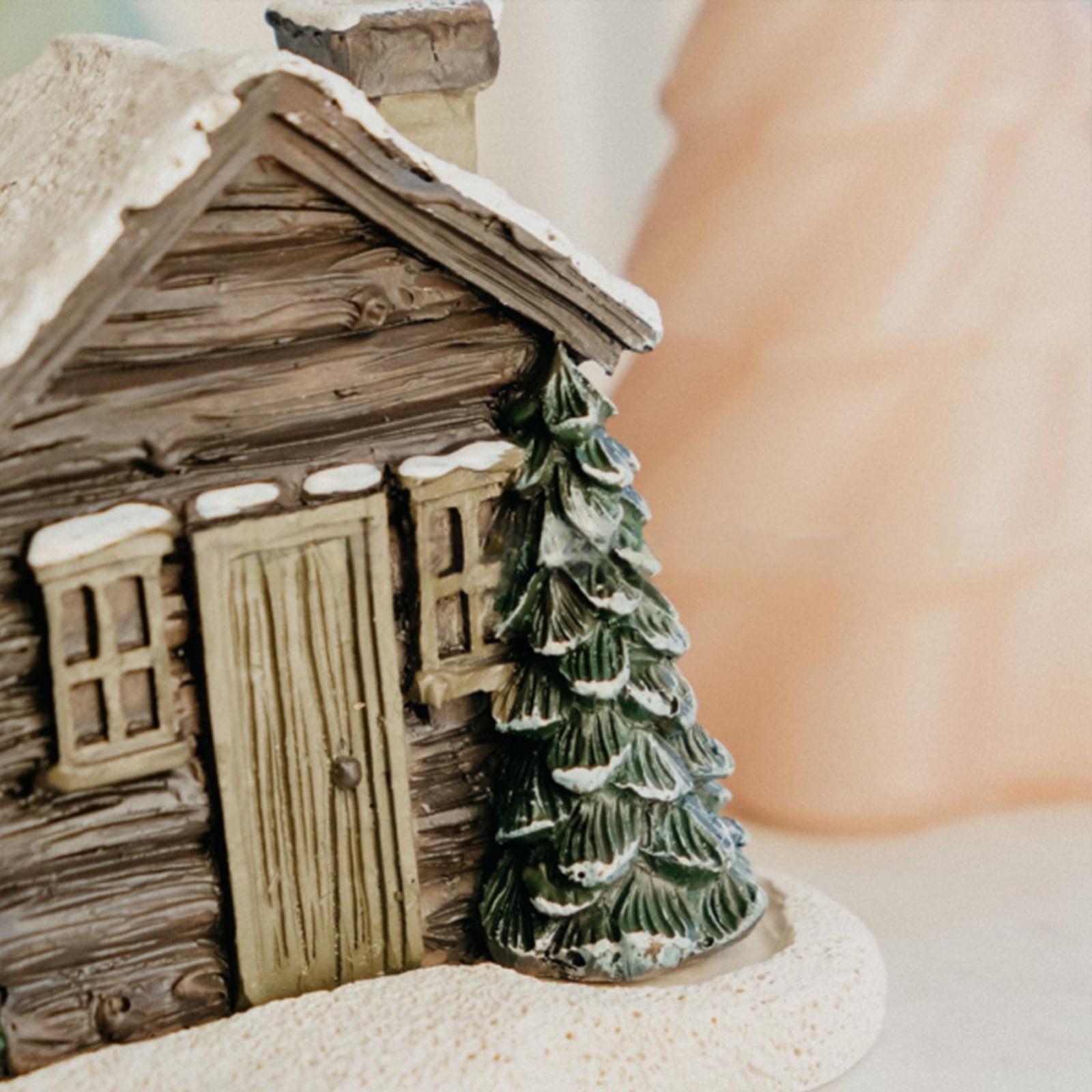 Log Cabin Chimney Incense Burner Base Incense Stick Holder Christmas Home Office Teahouse Decor Burn Incense Reflux