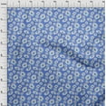 thumbnail image 4 of oneOone Polyester Spandex Medium Blue Fabric Floral Sewing Material Print Fabric By The Yard 56 Inch Wide, 4 of 4