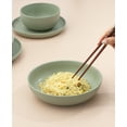 thumbnail image 3 of JoyJolt Mesa 4pc Stoneware Pasta Bowl set, 40oz - Desert Sage Green, 3 of 8