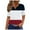 Wine, variant on Womens Summer Tops Casual Short Sleeve Button V Neck Shirts Wave Printed Cut-outs Plus Size Loose Top