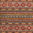 thumbnail image 1 of Ahgly Company Machine Washable Indoor Square Abstract Brown Red Area Rugs, 8' Square, 1 of 7