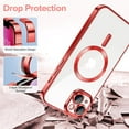 thumbnail image 5 of Entronix Magnetic Clear Case for iPhone 14, Slim Fit, Anti-Drop Shockproof, Red, 5 of 9