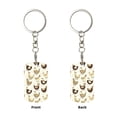 thumbnail image 2 of Goofa Funny Chicken Printed Rectangular Metal Keychain Bag Charm Floral Charm for Purse Keys Metal Keyring Gift for Women Accessories, 2 of 7
