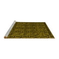 thumbnail image 2 of Ahgly Company Machine Washable Indoor Rectangle Abstract Yellow Modern Area Rugs, 3' x 5', 2 of 4
