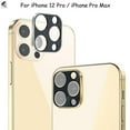 thumbnail image 2 of PULLIMORE 3 Pack Camera Screen Lens Protectors for iPhone 12 Pro Max Anti-Scratch Case Friendly Full Cover Tempered Glass Lens Screen Protector (Silver), 2 of 9