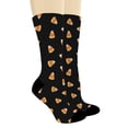 thumbnail image 2 of ThisWear Candy Halloween Gifts Candy Corn Socks Fall Holiday Outfit Accessories 1-Pair Novelty Crew Socks, 2 of 5