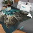 thumbnail image 3 of Dawhud Direct Eagle Clouds Super Soft Full/Queen Size Plush Fleece Blanket, 3 of 6
