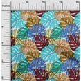 thumbnail image 2 of oneOone Polyester Spandex Sea Green Fabric Tropical Leaf Craft Projects Decor Fabric Printed By The Yard 56 Inch Wide, 2 of 4