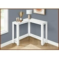 thumbnail image 5 of Space-Saving White Laminate Corner Coffee Table for Living Room & Bedroom, Contemporary Style, 5 of 6