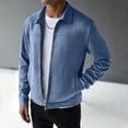 thumbnail image 6 of Hulanddfd Mens Jacket Zip Up Collared Coat, Lightweight Long Sleeve Outerwear with Pockets, Casual Spring Top, 6 of 7