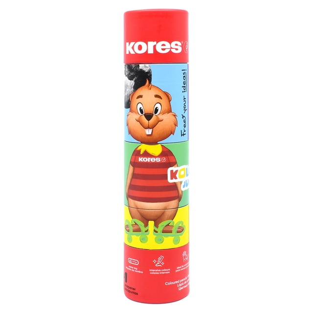 Lápices de Colores Kores Kolores Jumbo Twist & Turn 12 Colores + Sacapuntas