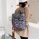 thumbnail image 4 of Bolsa Mochila retro con estampado de animales Mochila de viaje con hombro de mano (blanco leopardo) JShteea Para Estrenar, 4 of 8