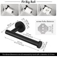 thumbnail image 2 of Bathroom Hardware Set Matte Black Stainless Steel Towel Bar Ring Holder Wall Mounted Rustproof, 2 of 8