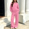 thumbnail image 3 of Lovzfmll Boy's & Girl's Zip-Up Set, Hooded Jacket & Wide Leg Pants, Warm Casual Wear for Big Girls, 13-14 Years, 3 of 10