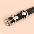 thumbnail image 2 of Pet Artist PU Leather Thin Bling Glitter Small Dog Collars for Puppy Cat Kitten Personalized Custom Pet Name Girl Boy, 2 of 12