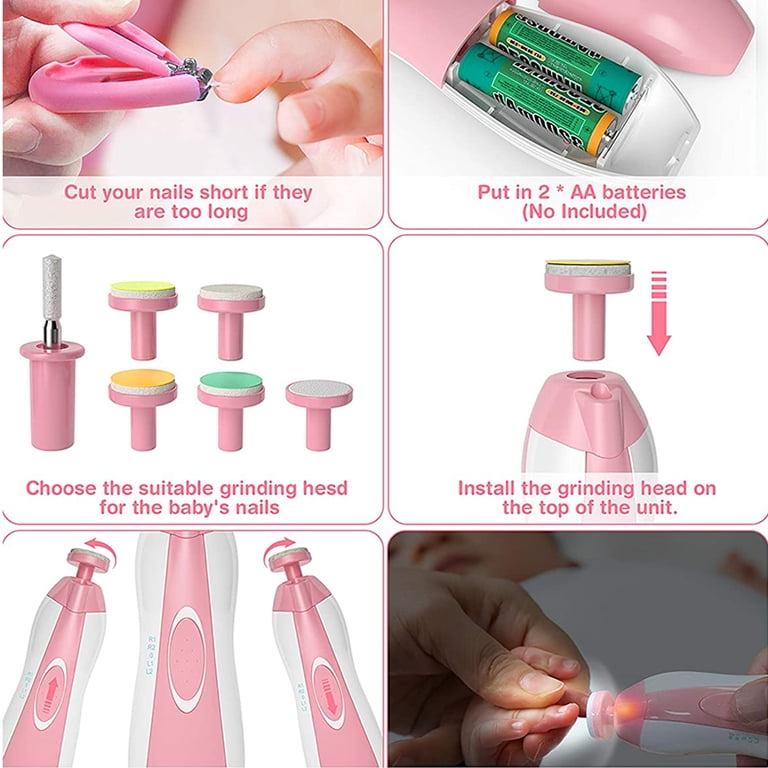 Byseng Baby Grooming Kit, 23-in-1 Newborn Healthcare Set, Pink photo 5