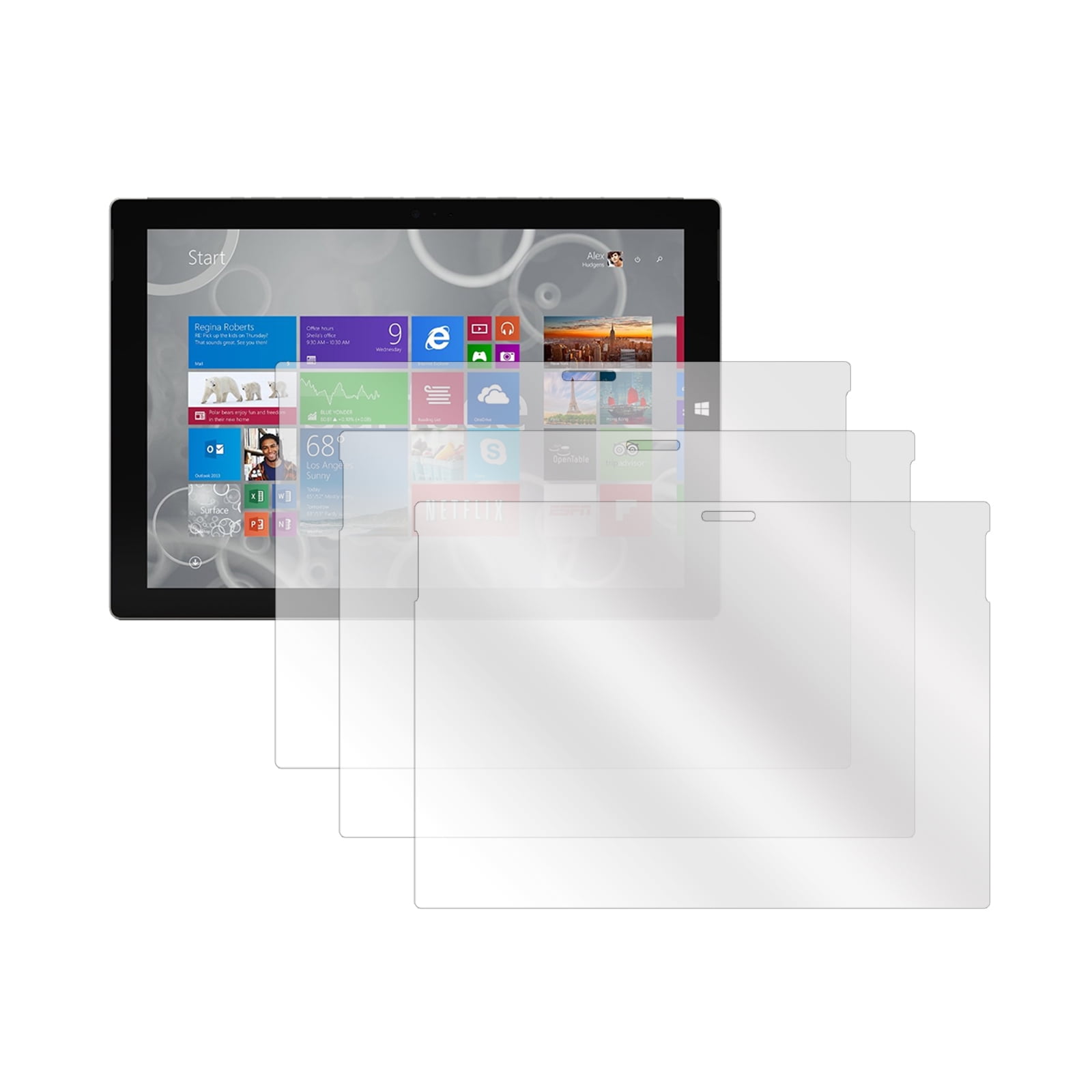 Screen Protectors for Surface Pro 3 Set of 3