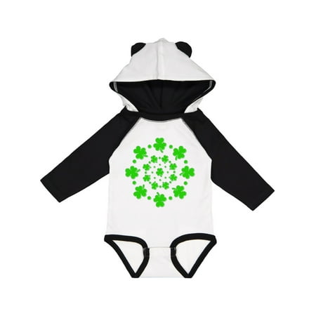 

Inktastic Shamrock circles St. Patricks Day Gift Baby Boy or Baby Girl Long Sleeve Bodysuit