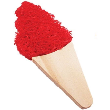 Wooden Ice Cream Cone Chew Toy for Small Animals with Dental Benefits