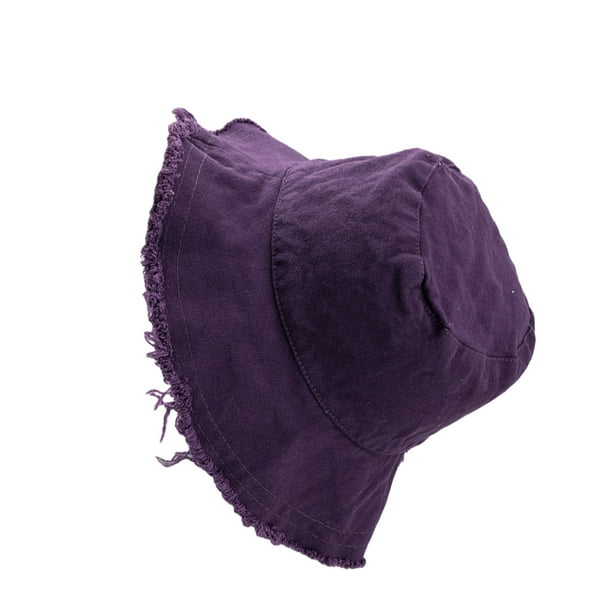 Qarigey M Sombrero de protección solar para mantenerse seguro y elegante al aire libre Gorras cómodas e informales Protección elegante Sombreros púrpura