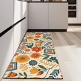 thumbnail image 4 of Pioneer Flower Floral Print Pattern Kitchen Rug Mat,Kitchen Runner Rugs Non Skid Washable,Decorative Kitchen Floor Mats for Kitchen,Sink,Laundry,17"X47", 4 of 5