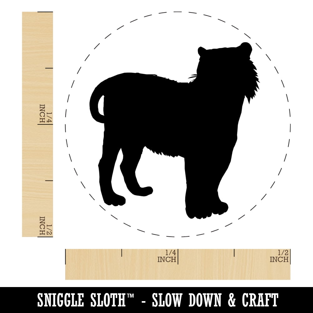 Tiger Solid Self-Inking Rubber Stamp Ink Stamper - Dry Pad (No Ink) - Mini 1/2 Inch