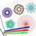 thumbnail image 7 of ABPWLY Toys Childrens Art Drawing Template Ruler Set Kaleidoscopic Stationery for Creative Learning 3 Piece Christmas, 7 of 7