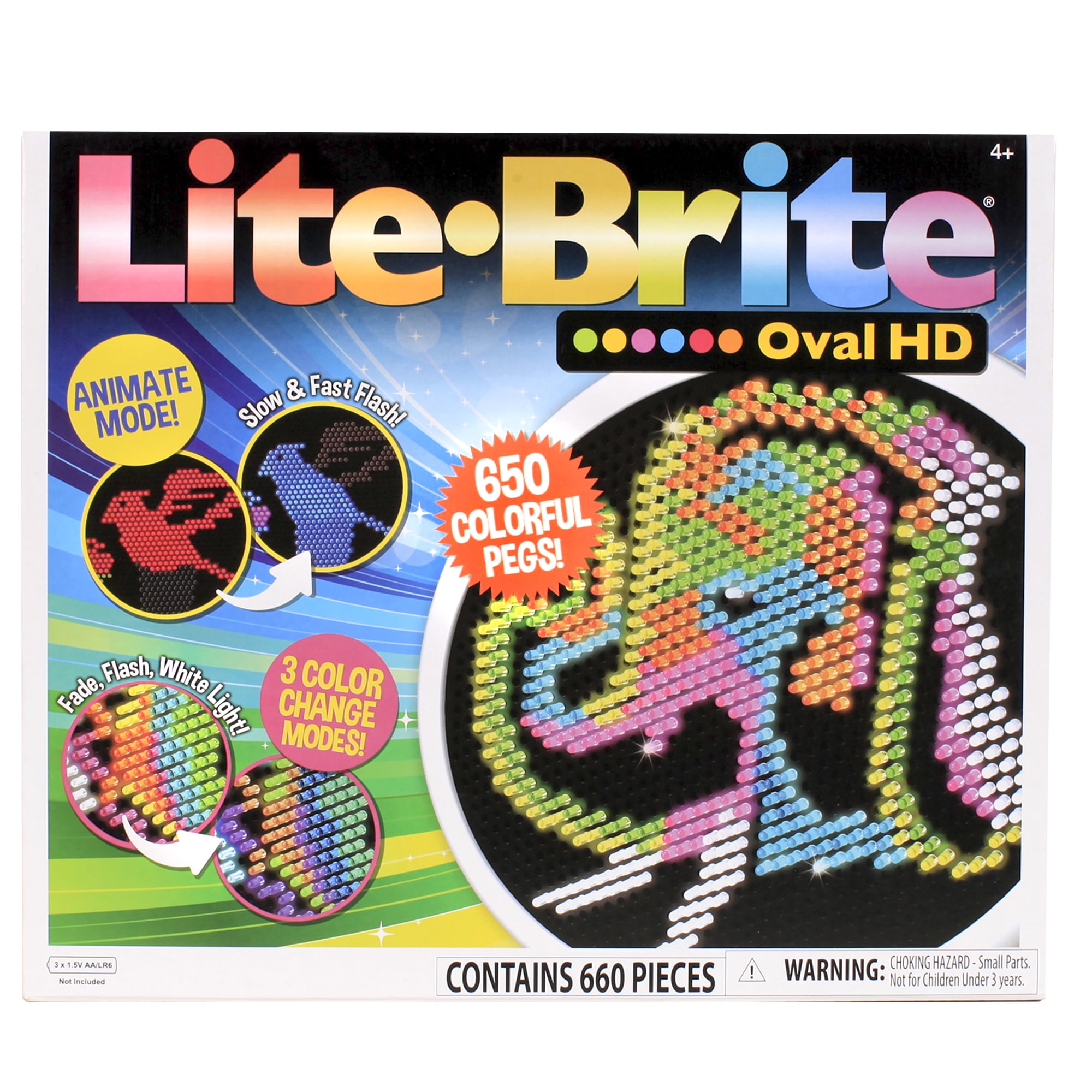 Lite Brite Oval HD Animate Mode Art Template (8 HD Templates)