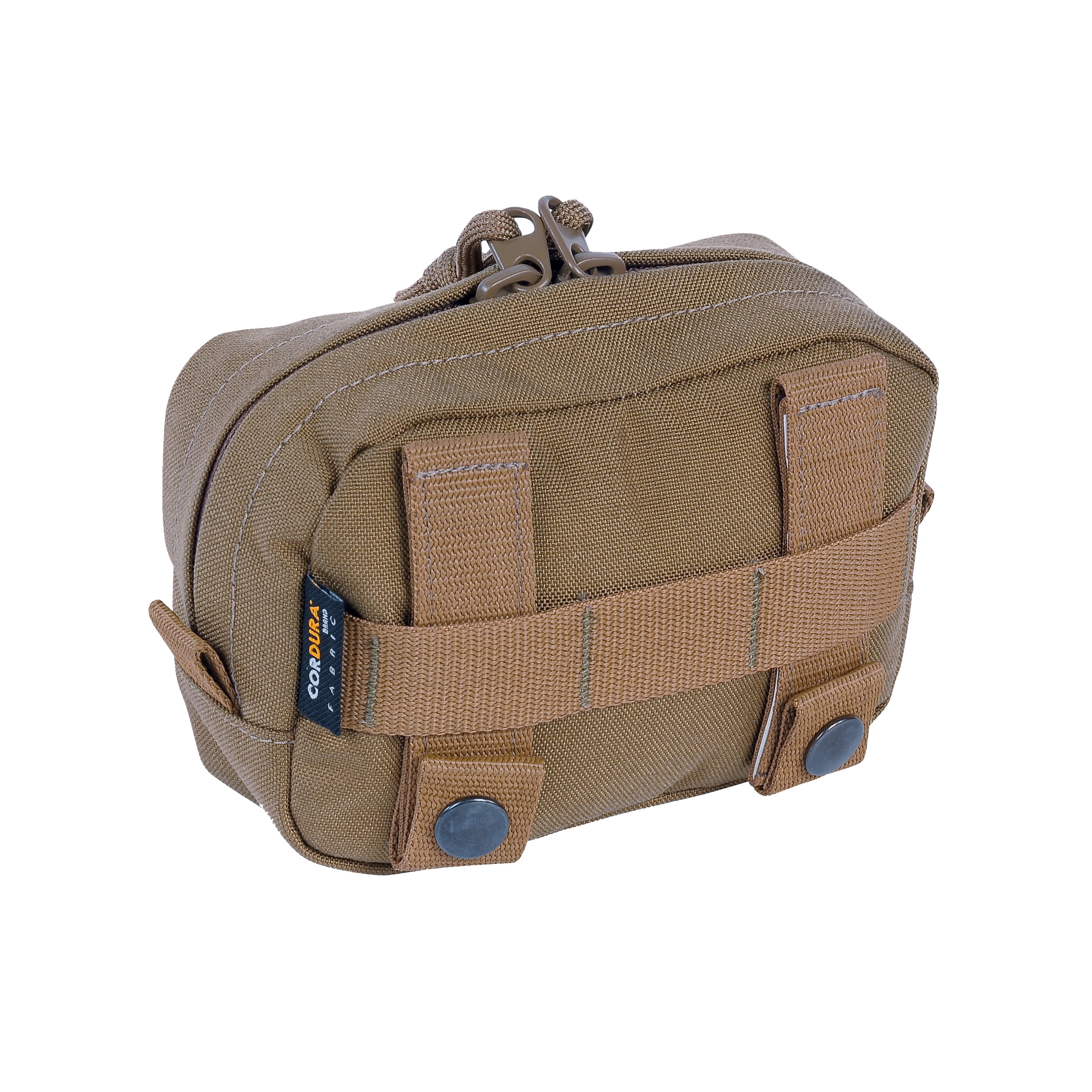 Tasmanian Tiger Tac Pouch 4, Tactical MOLLE System Loops with YKK Zippers, Coyote
