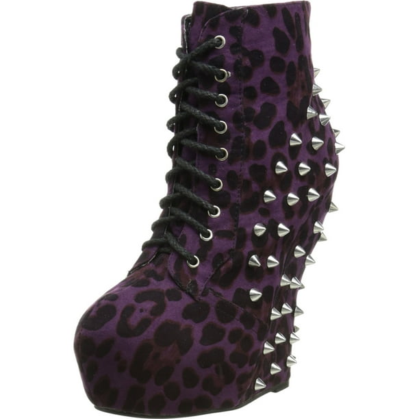 purple studded heels